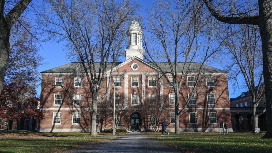 exterior of a building on the university of maine campus.