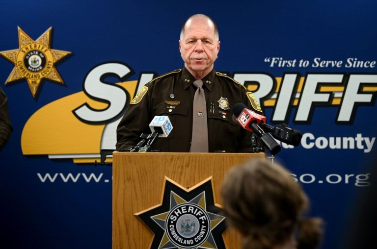 Kevin Joyce speaks during a press conference.