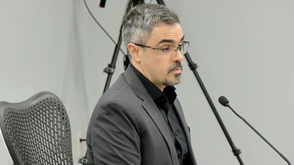 Nick Cloutier during a meeting.