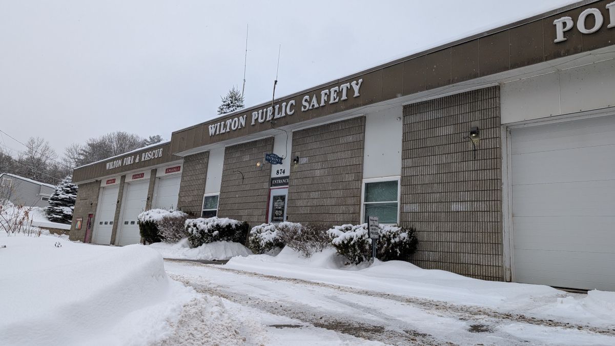 exterior of the wilton public safety building.