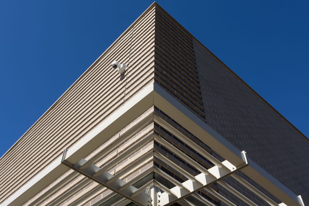 security camera on a building