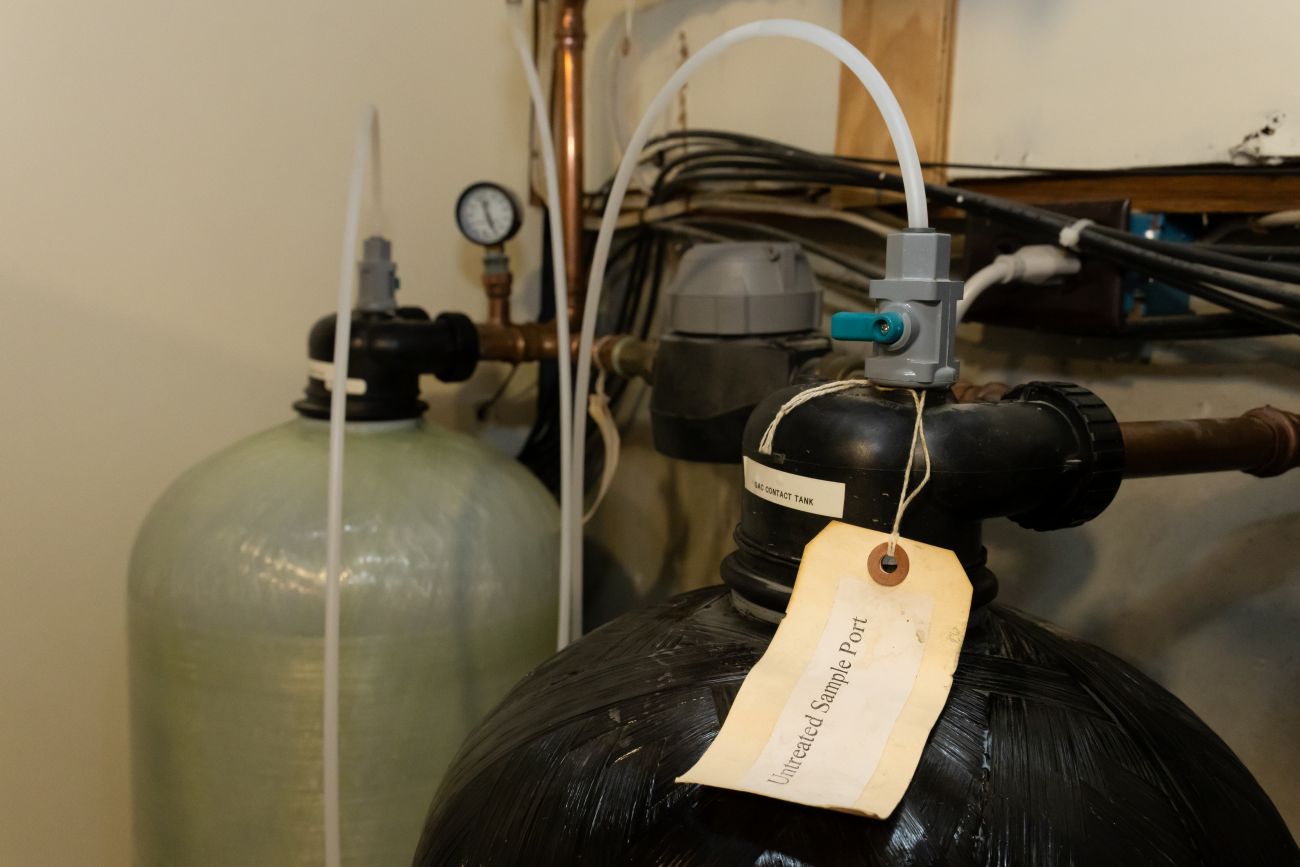 A water filtration system