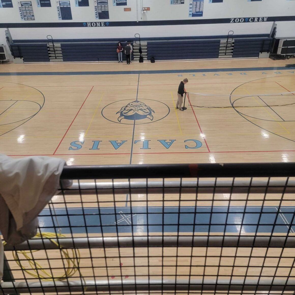 the calais middle/high school basketball court