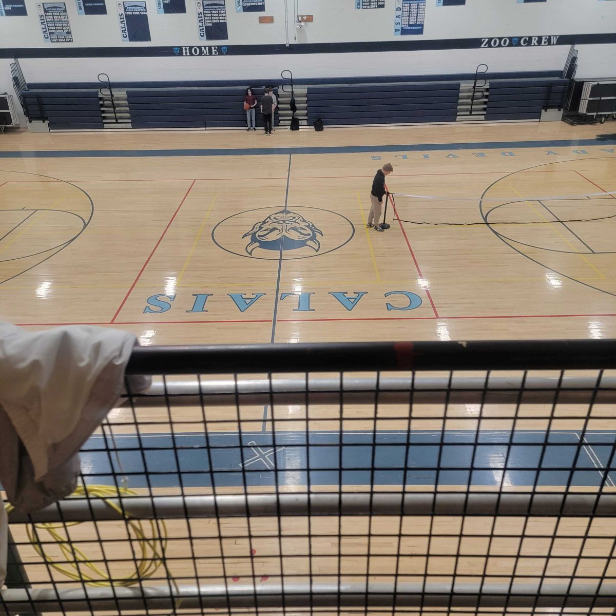 the calais middle/high school basketball court