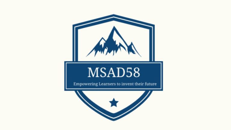 logo for MSAD 58 school district.