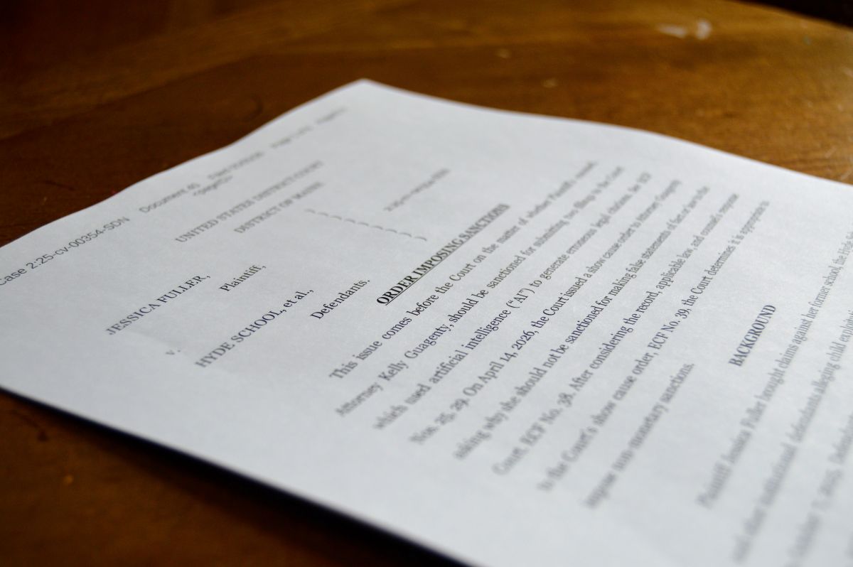 Attorney for Maine client faces sanctions for AI-driven errors in court filing
