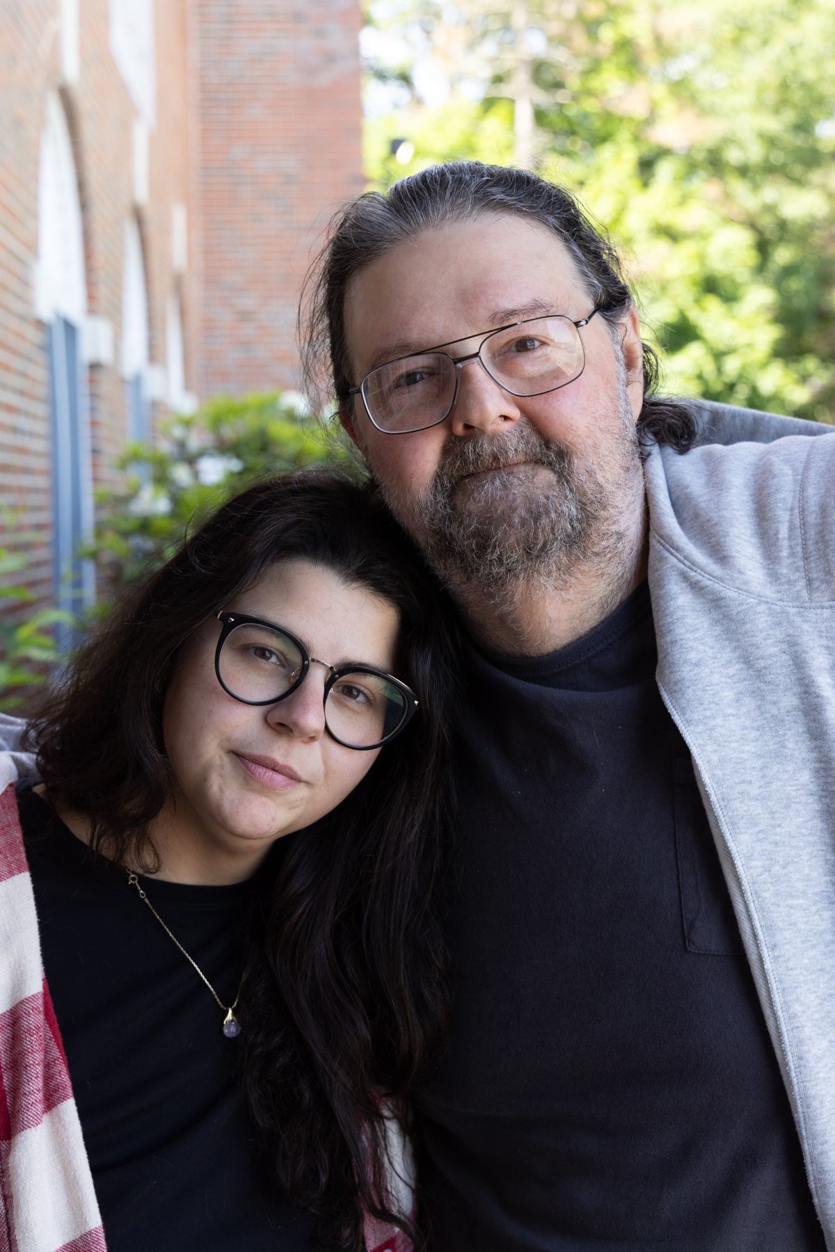 The Lauzons pose for a photo