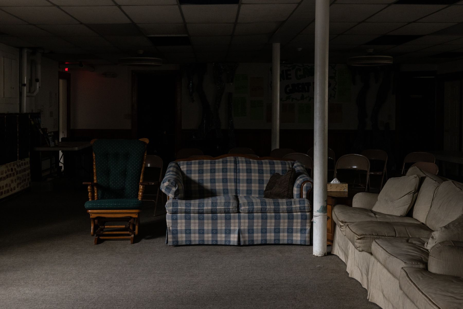 two sofas in the recovery center