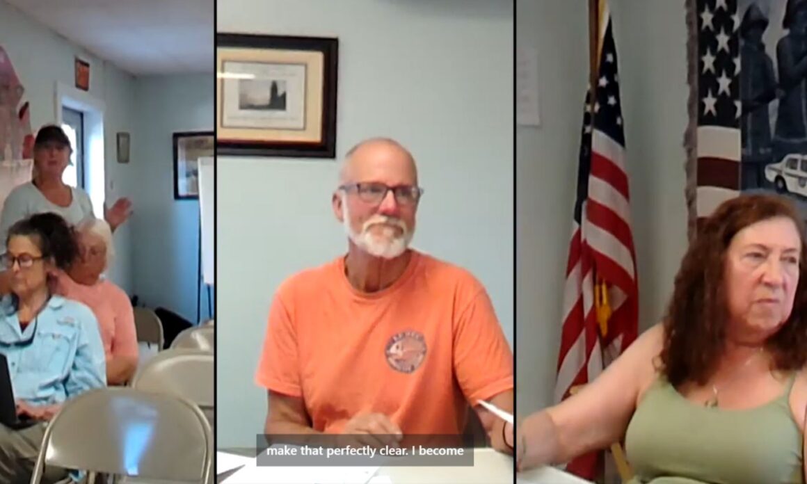 zoom screenshot showing individuals at the meeting.