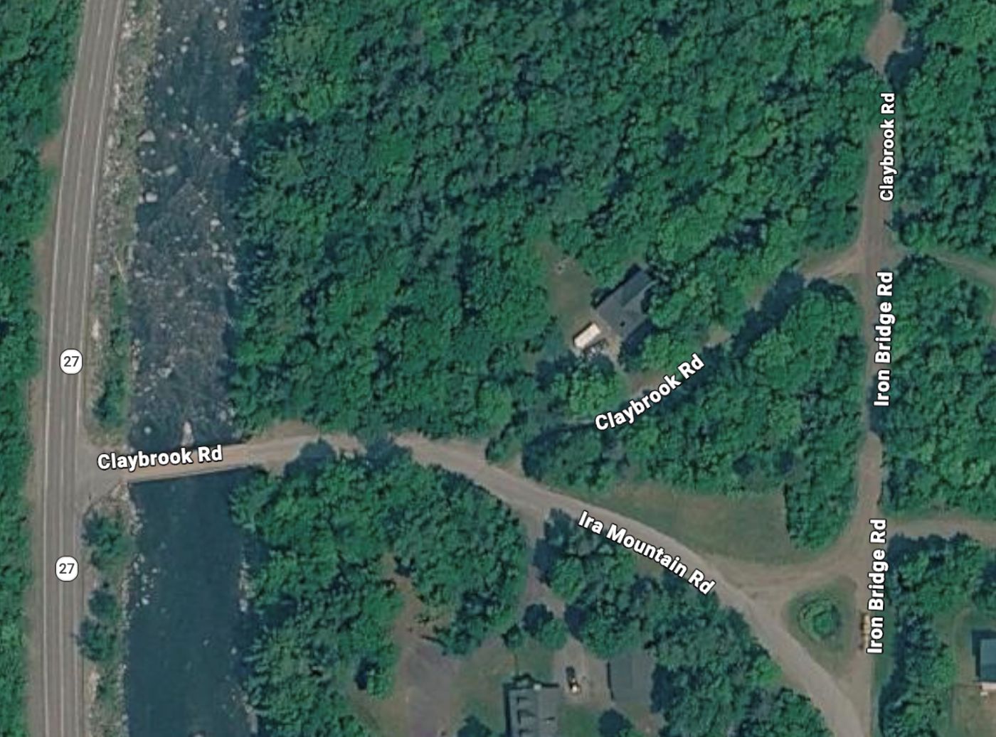 map showing the location of iron bridge