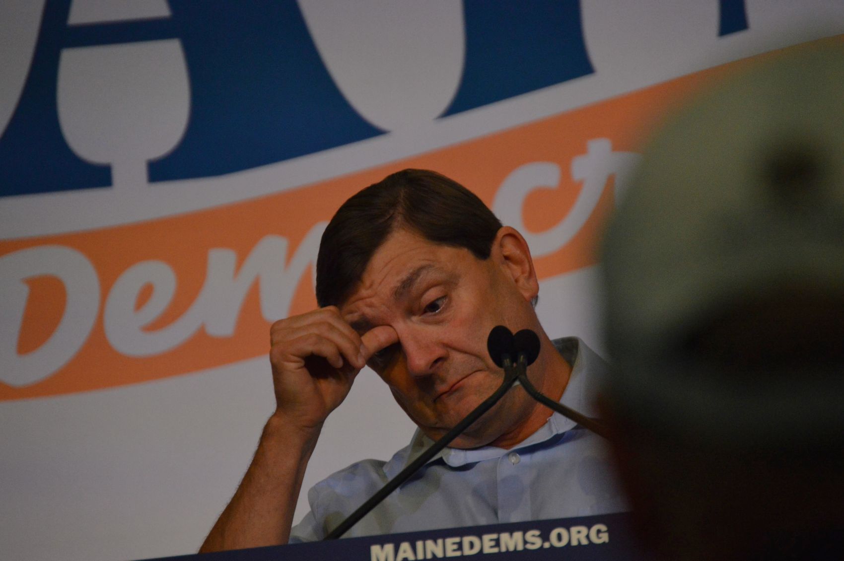 Troy Jackson gets emotional during speech 