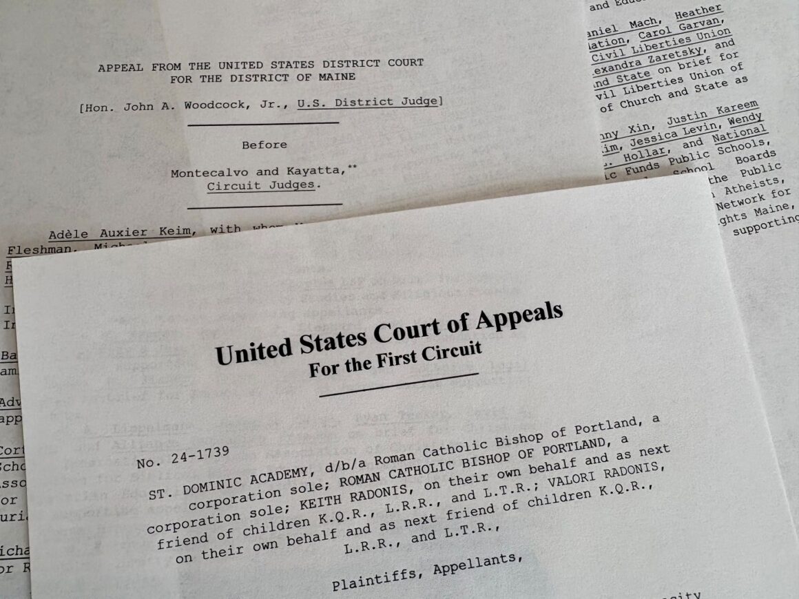 papers outlining the court's ruling