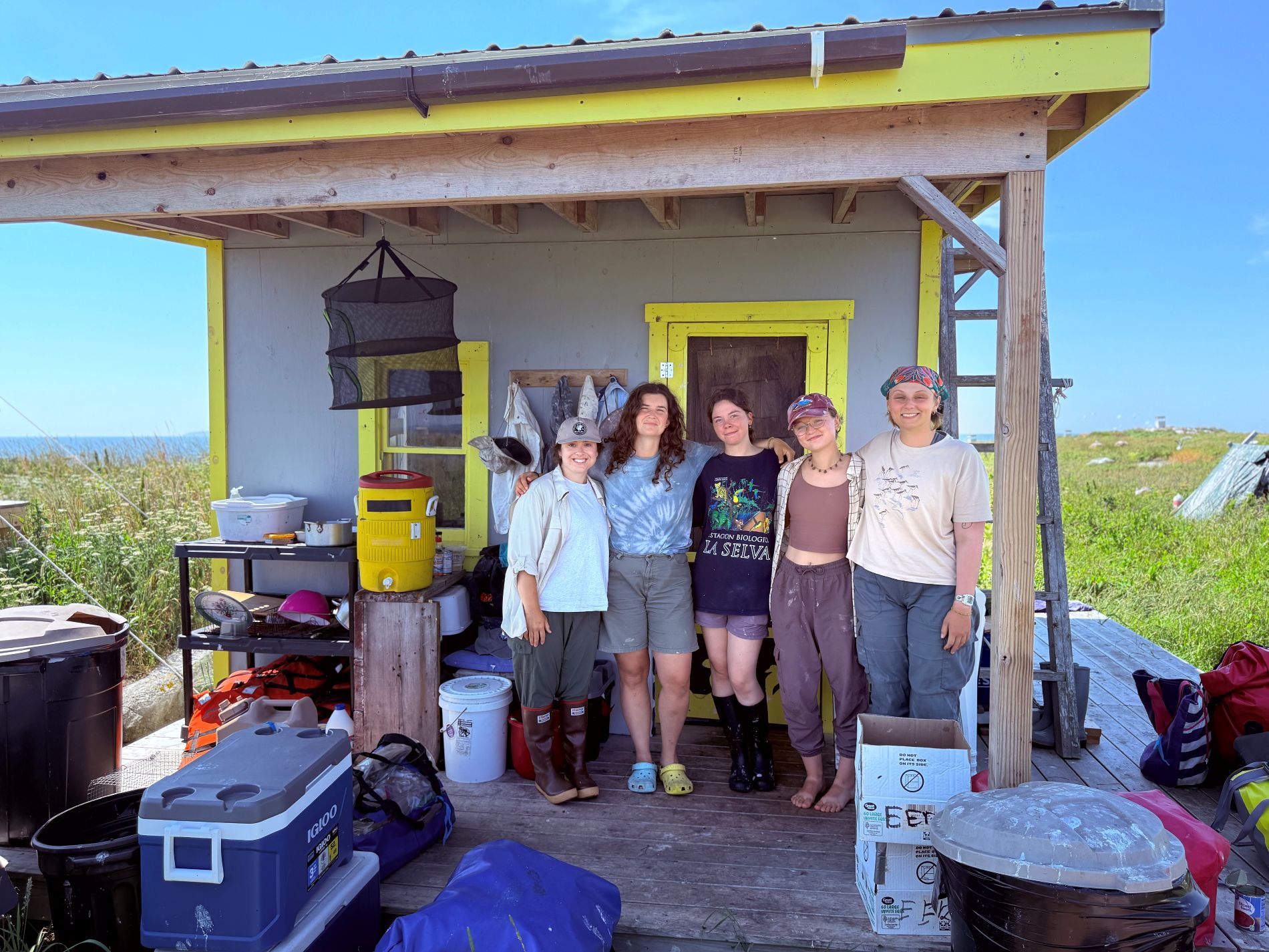 members of the research team pose for a photo