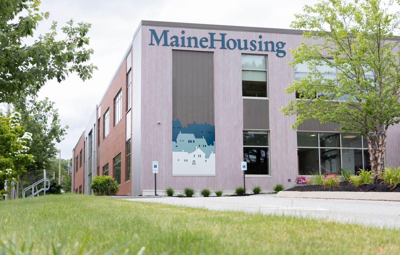 exterior of maine housing's office.
