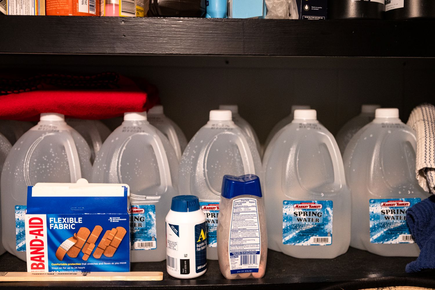 Gallon jugs of drinking water