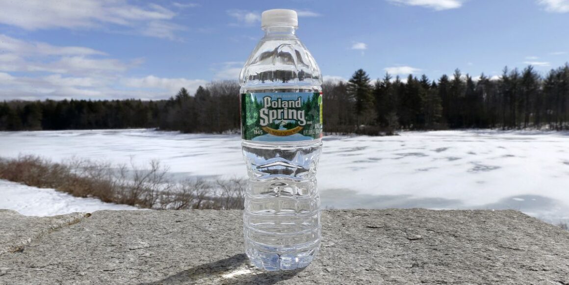 a poland spring water bottle.