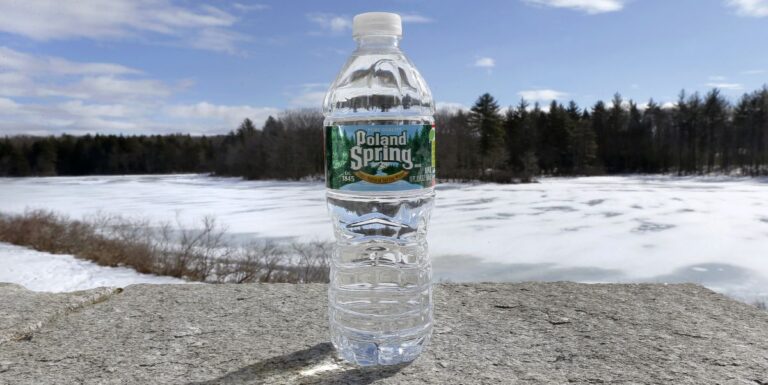 a poland spring water bottle.