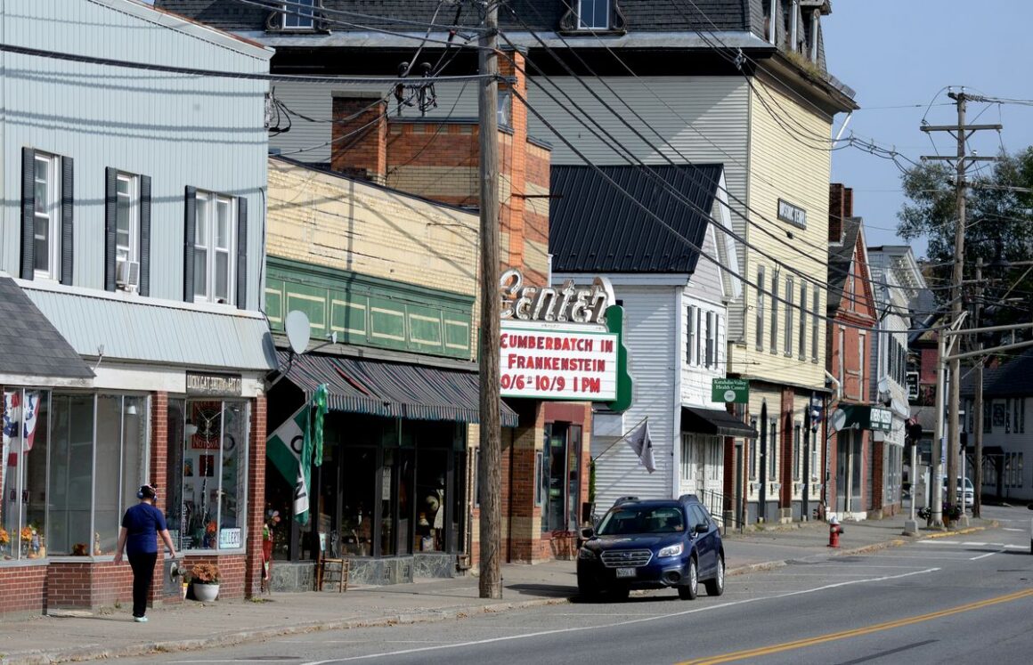 buildings line main street in dover-foxcroft