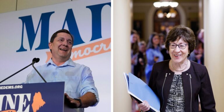 composite image of Troy Jackson and Susan Collins.