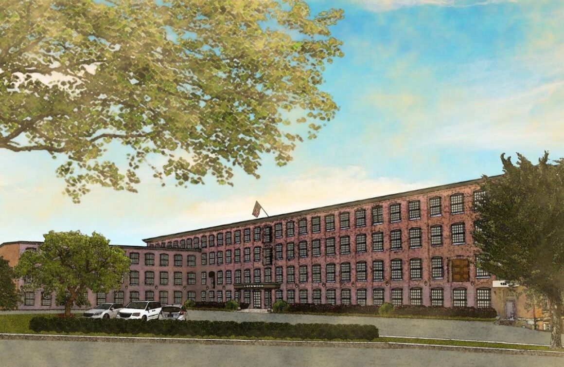 rendering of the lockwood mills redevelopment project