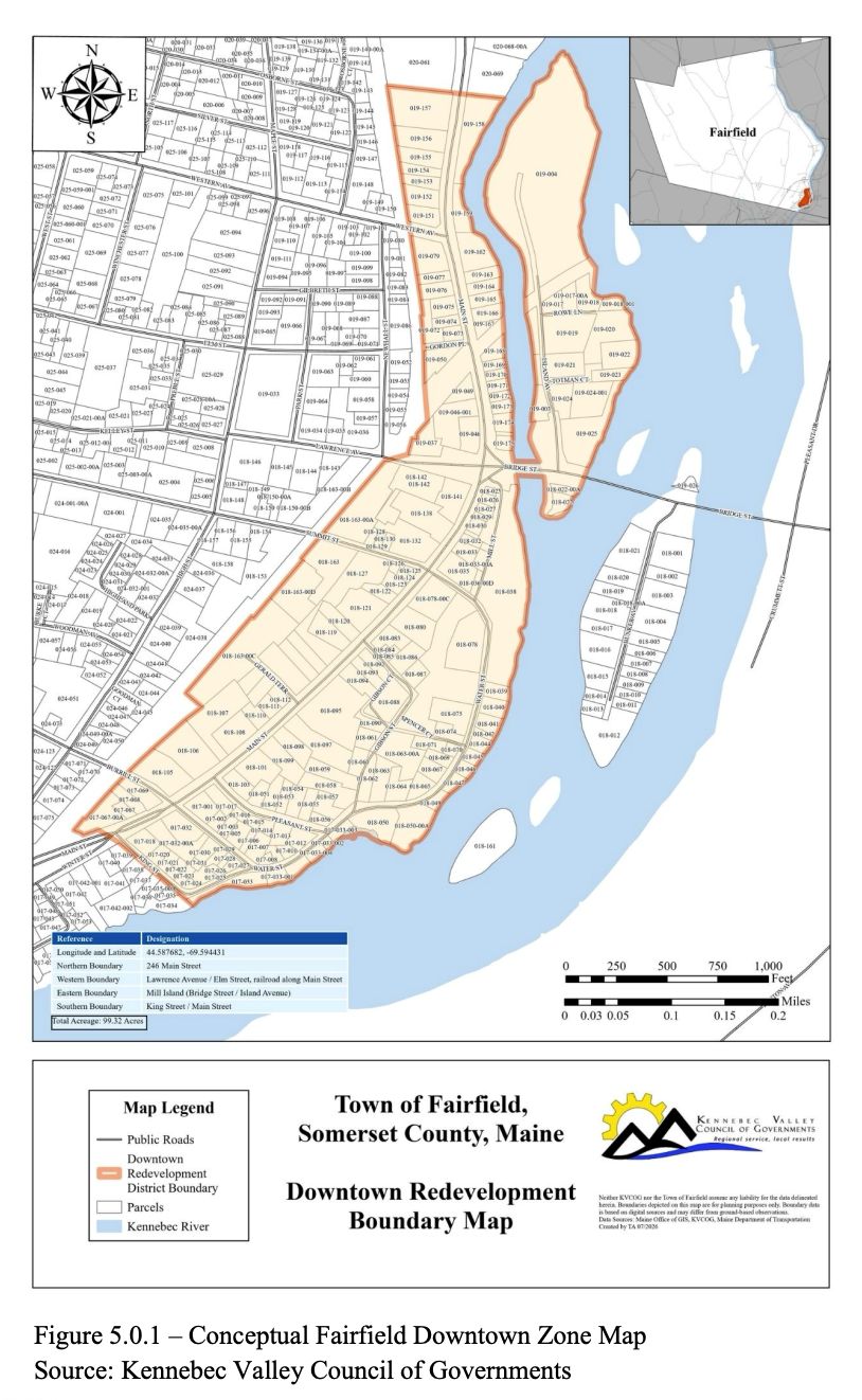 map of the proposed TIF district