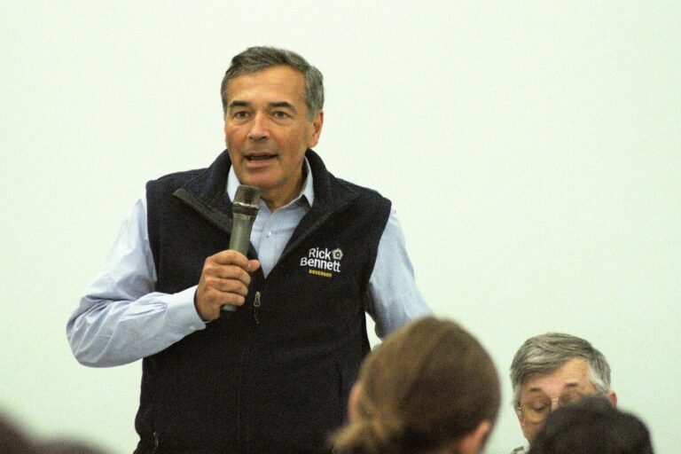 Rick Bennett speaks during a forum.