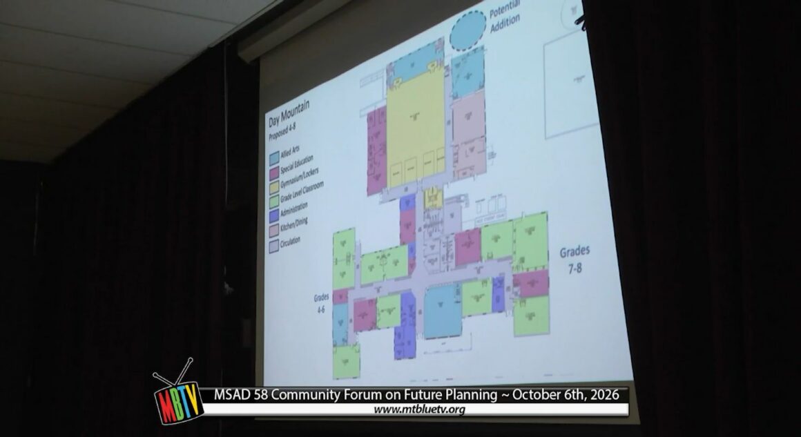 A slide from the firm's presentation to community members.