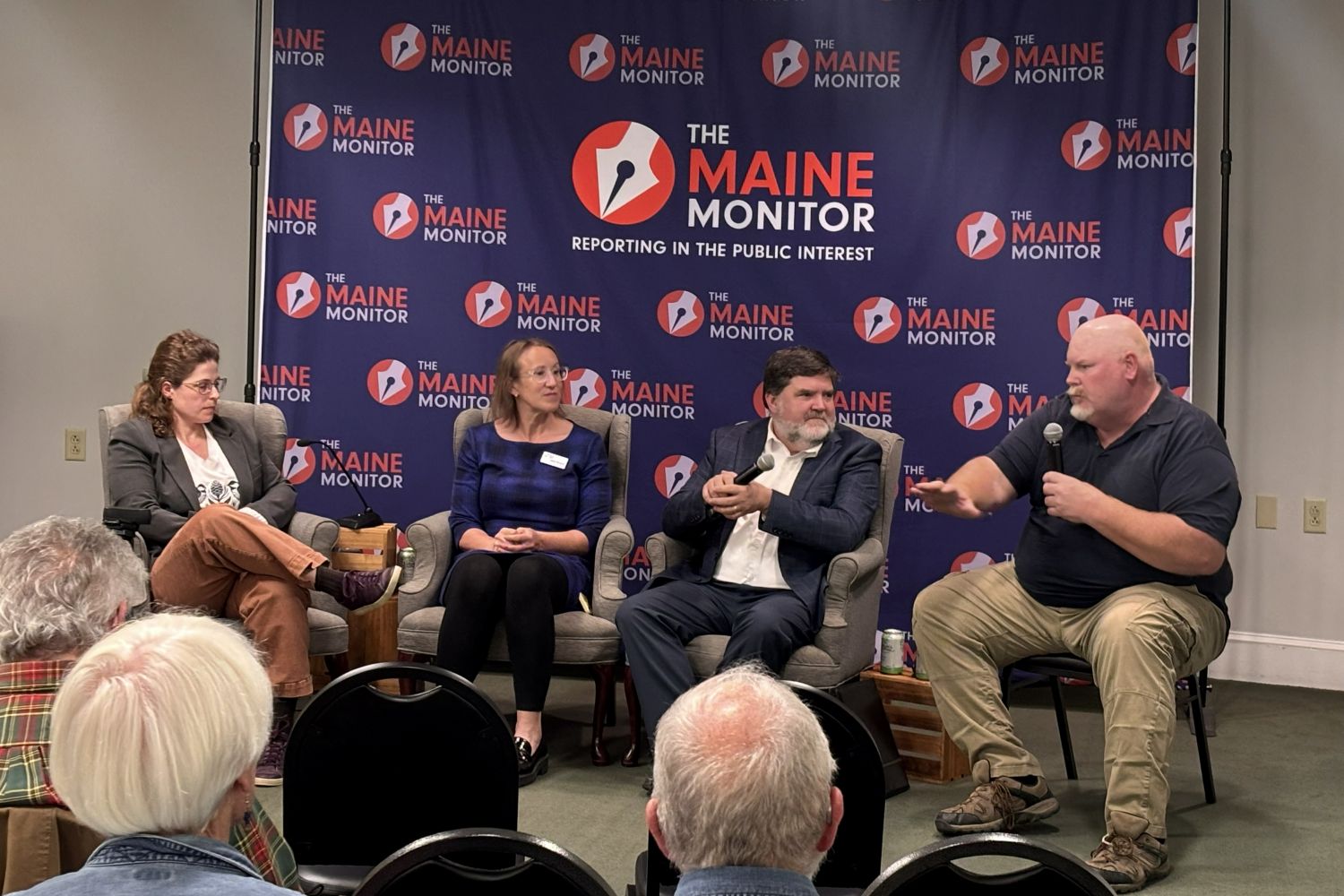 housing panelists speaking during the event