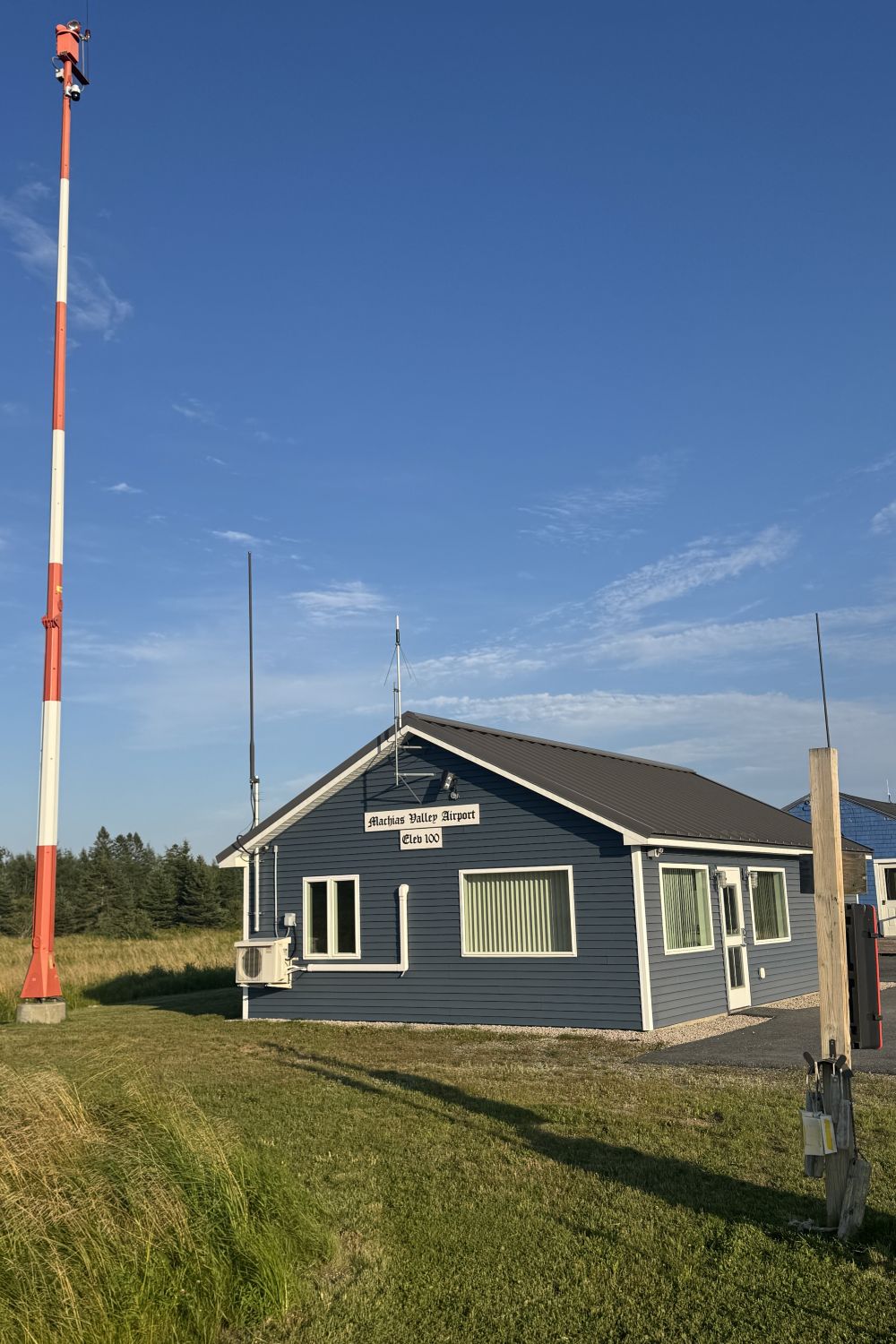 terminal building at Machias Valley Airport